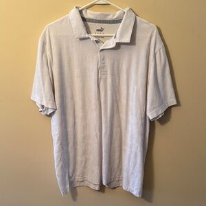 Puma Men's Classic Cream Polo Shirt